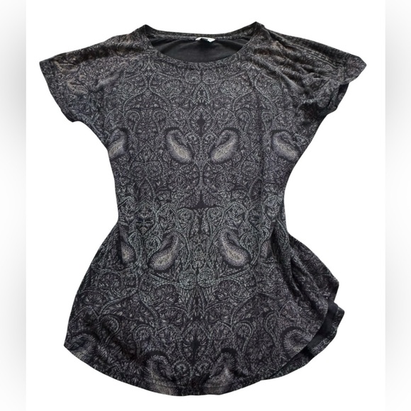 Lucky Brand Multicolor Split Back Elegant Paisley Print Women's Top Size 1X - Picture 7 of 12